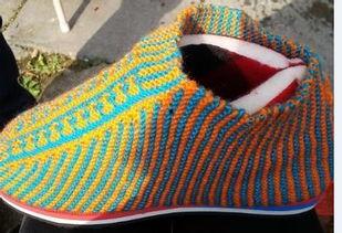 织大人毛线鞋的视频,温暖冬日，手工编织的艺术之旅